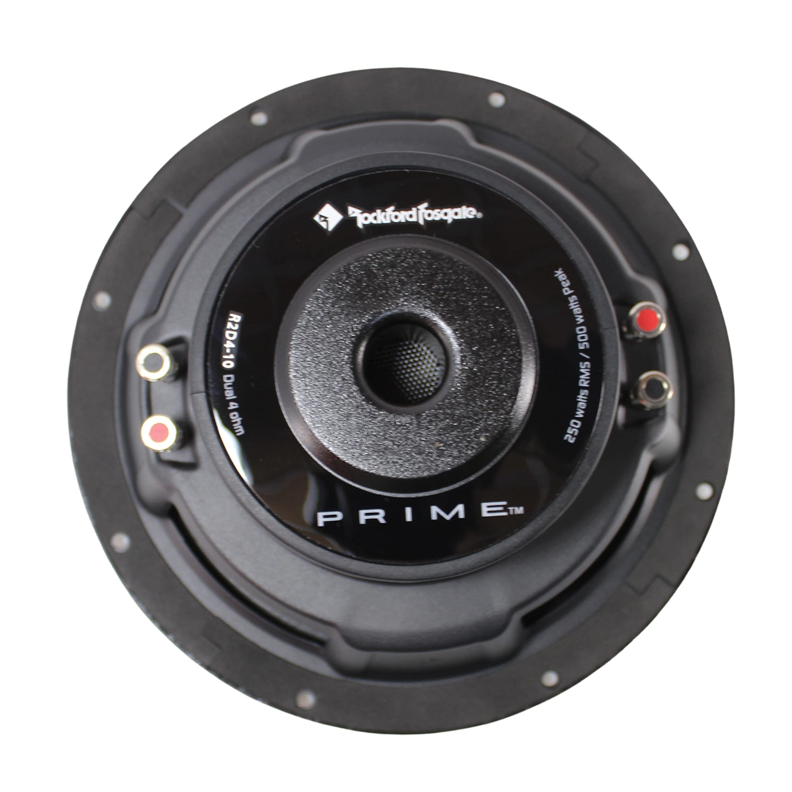 Pair of Rockford Fosgate R2D4-10 Prime R2 Dvc 4 Ohm 10-Inch 500 Watts Peak Subwoofer Pair of Rockford Fosgate R2D4-10 Prime R2 Dvc 4 Ohm 10-Inch 500 Watts Peak Subwoofer